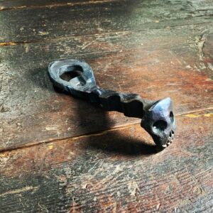 Railroad Spike Skull Bottle Opener